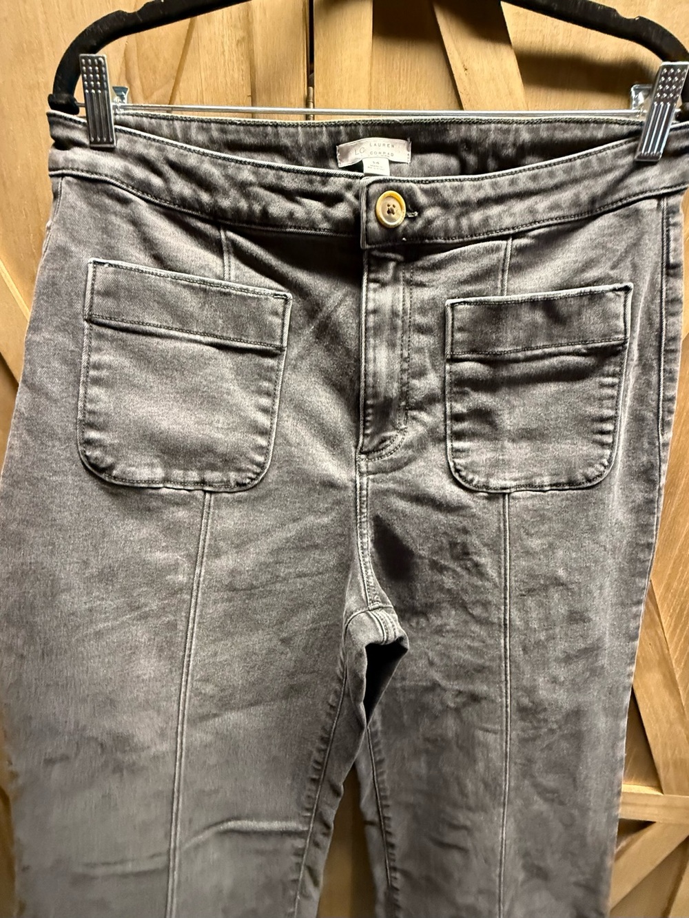 Lauren Conrad GUC Black Gray Front-Pocket Jeans Size 14